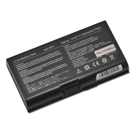 Batterie für Notebook Asus N90 5200mAh Li-Ion 14,8V SAMSUNG-Zellen