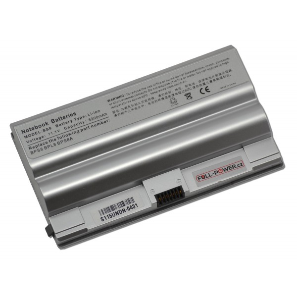 Batterie für Notebook Sony Vaio VGN-FZ61B 5200mAh Li-Ion 11,1V SAMSUNG-Zellen