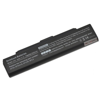 Batterie für Notebook Sony Vaio VGN-SZ750N/C 5200mAh Li-Ion 11,1V SAMSUNG-Zellen