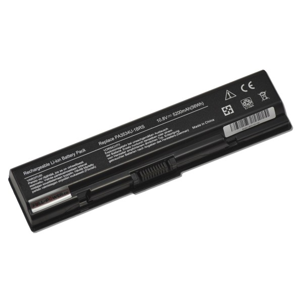 Batterie für Notebook Toshiba Satellite L300-12B 5200mAh Li-Ion 10,8V SAMSUNG-Zellen