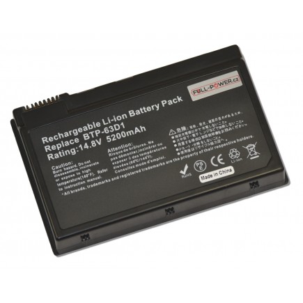 Batterie für Notebook Acer Aspire 3613LCi 5200mAh Li-Ion 14,8V SAMSUNG-Zellen