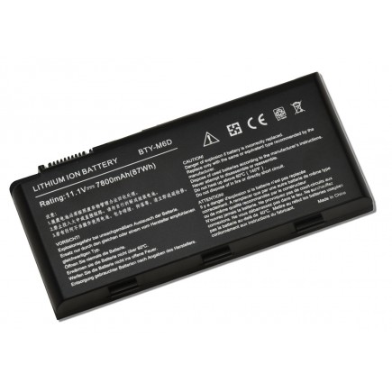Batterie für Notebook MSI GT670 7800mAh Li-ion 11,1V