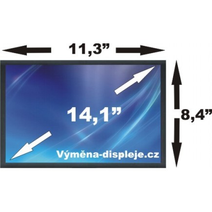 Laptop Bildschirm HT14P12-100 V.8 LCD Display 14,1“ 30Pin CCFL - Glänzend