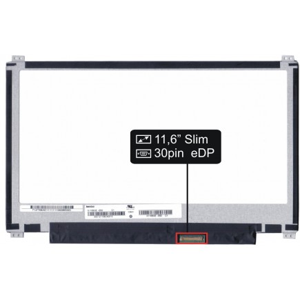 Laptop Bildschirm B116XTN02.2 LCD Display 11,6“ 30Pin eDP - Glänzend