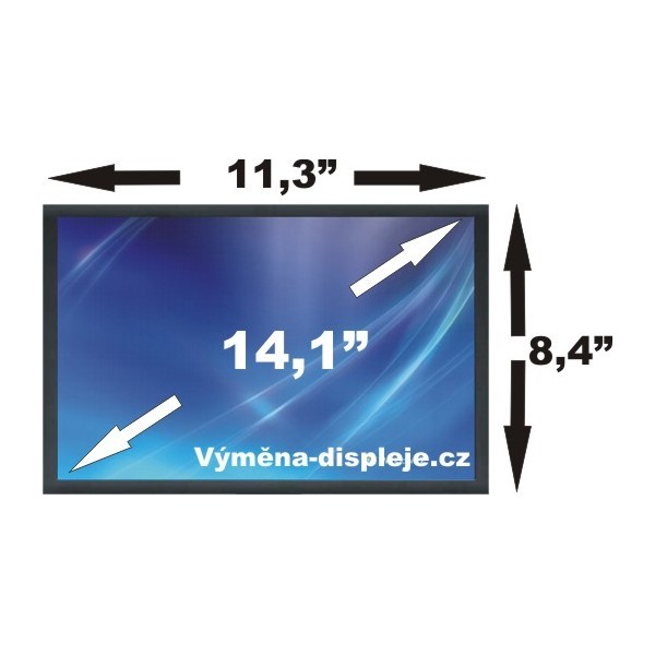 Laptop Bildschirm B141XG08 V.2 LCD Display 14,1“ 30Pin CCFL - Glänzend