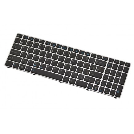 ASUS N61VG Laptop Tastatur, CZ/SK schwarz silberner Rahmen