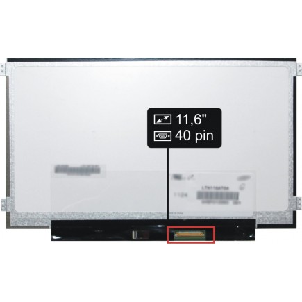 Laptop Bildschirm IBM Lenovo ThinkPad 11E 20DA002Q LCD Display 11,6“ 40pin HD LED Slim - Matt