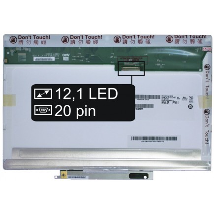 Laptop Bildschirm B121EW07 V.0 Kompatibilní LCD Display 12,1“ 20pin WXGA LED - Matt