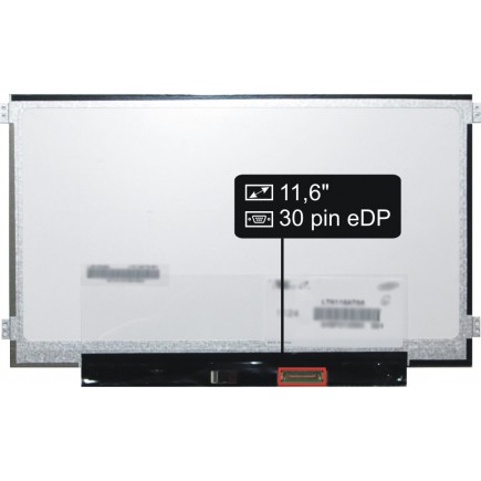 Laptop Bildschirm B116XTN02.5 Kompatibilní LCD Display 11,6“ 30pin HD LED Slim - Matt