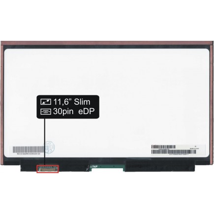 Laptop Bildschirm Sony Vaio SVP112A1CL LCD Display 11,6“ 30Pin FHD LED Slim - Matt