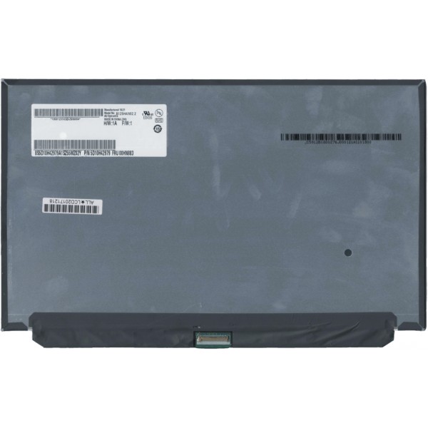 Laptop Bildschirm B125HAN02.2 HW0A Kompatibilní LCD Display 12,5“ 30pin eDP FHD LED Slim - Matt