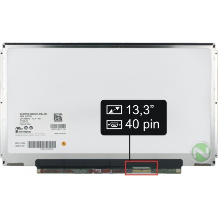 Laptop Bildschirm LP133WH2-TLA2 Kompatibilní LCD Display 13,3“ 40pin HD LED Slim - Matt
