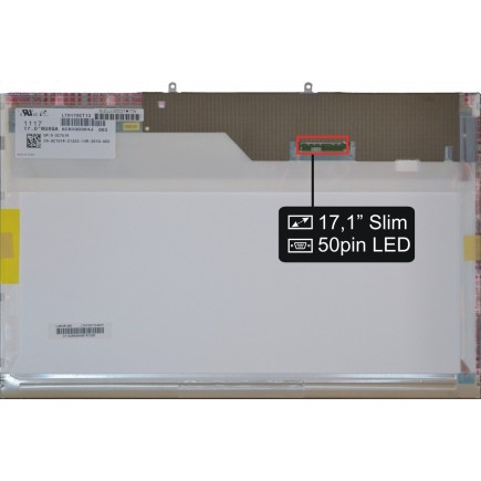 Laptop Bildschirm Dell kompatibilní 0C751R LCD Display 17“ 50pin HD LED - Matt