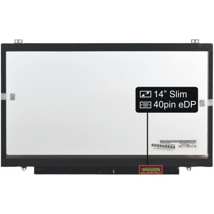 Laptop Bildschirm Kompatibilní LP140QH1(SP)(B1) LCD Display 14" QHD LED Slim 40pin - Glänzend