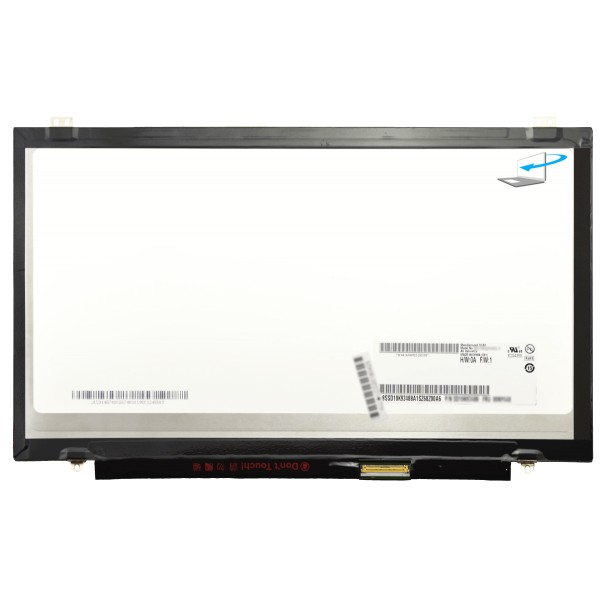 Laptop Bildschirm B140QAN01.1 Kompatibilní LCD Display 14“ 40Pin eDP QHD LED IPS SlimTB - Matt