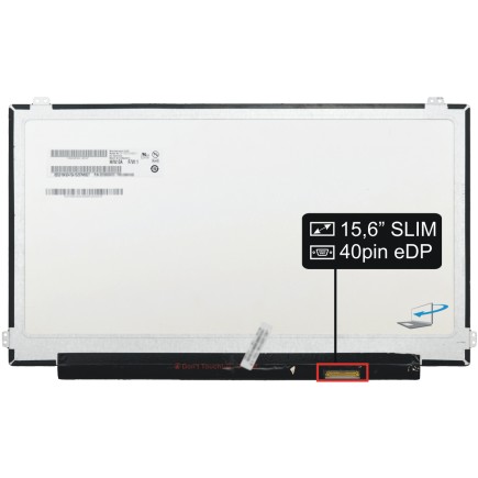 Laptop Bildschirm B156ZAN02.1 Kompatibilní LCD Display 15,6" 4K UHD LED 40 pin eDP SLIM SB - Matt