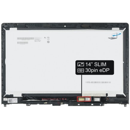 Laptop Bildschirm Kompatibilní B140HTN01.E LCD Display 14" LED 30pin eDP berühren