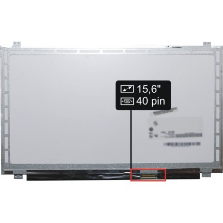 Laptop Bildschirm Acer ChromeBook 15 CB515-1HT-C298 LCD Display 15,6“ 40Pin Full HD LED Slim - Glänzend