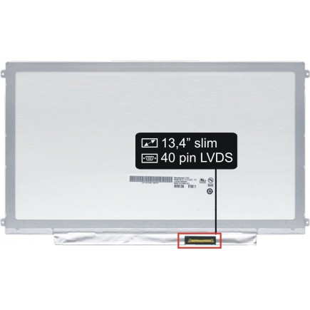 Laptop Bildschirm MSI 9S7-135612-205 LCD Display 13,4“ 40Pin HD LED - Glänzend