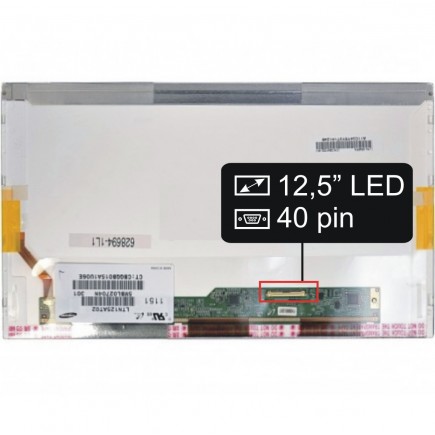 Laptop Bildschirm B125XW02 V0 LCD Display 12,5“ 40Pin HD LED - Glänzend 