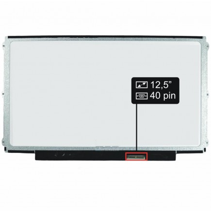 Laptop Bildschirm LP125WH2-SLB2 LCD Display 12,5“ 40Pin HD LED Slim - Glänzend