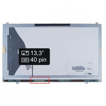 Laptop Bildschirm LTN133AT23-801 LCD Display 13,3“ 40pin HD LED Slim - Glänzend