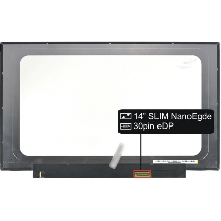 Laptop Bildschirm Acer Swift 3 SF314-54-57J7 LCD Display 14“ 30pin FHD LED Slim IPS NanoEdge - glänzend