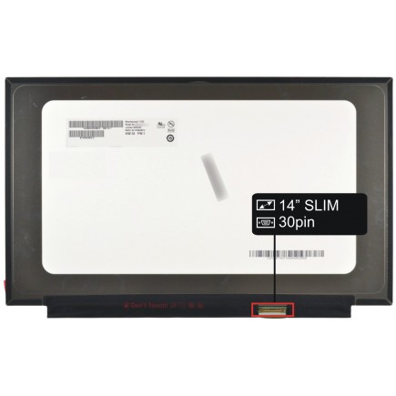 Laptop Bildschirm B140HAN03.2 LCD Display 14“ 30pin FHD LED Slim IPS NanoEdge - matt