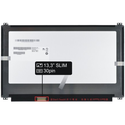 Laptop Bildschirm Kompatibilní B133HAN02.7  LCD Display 14“ 30pin FHD LED Slim IPS NanoEdge - Matt