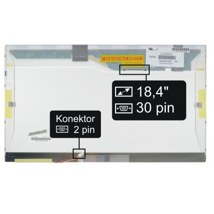 Laptop Bildschirm Acer Aspire 8730ZG LCD Display 18,4“ 30pin WSXGA+ CCFL - Matt