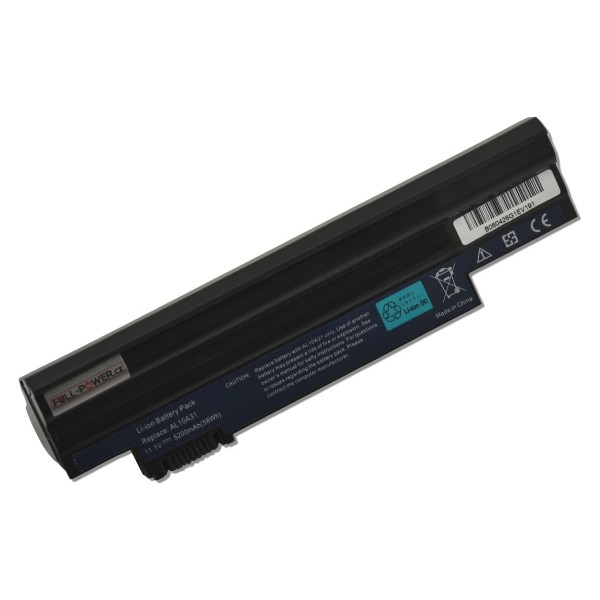 Batterie für Notebook Acer ASPIRE ONE D257-13607 5200mAh Li-Ion 11,1V