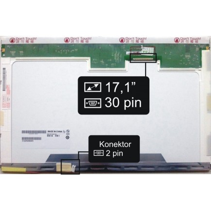 Laptop Bildschirm Asus A7 SERIES LCD Display 17,0“ 30pin WXGA+ CCFL - Matt