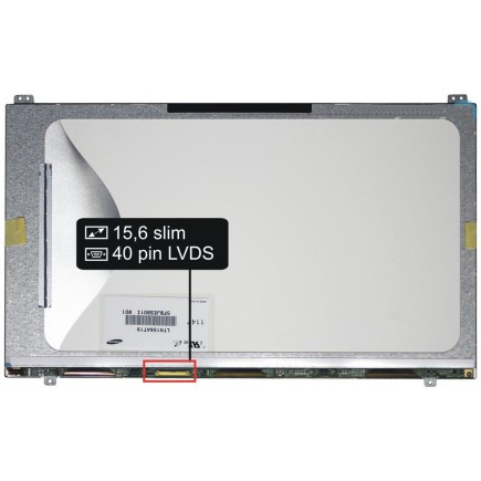 Laptop Bildschirm Toshiba Tecra R950-037-2 LCD Display 15,6“ 40Pin HD LED Slim Mini - Glänzend