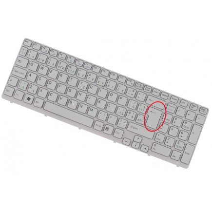 Sony Vaio SVE151112M1E Laptop Tastatur, CZ / SK Weiß