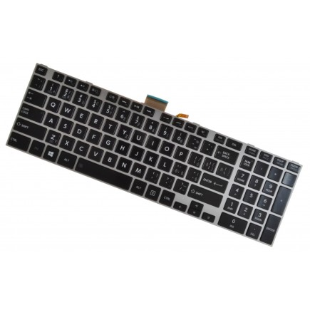 Toshiba Satellite U50D Laptop Tastatur, CZ / SK Silber, Hintergrundbeleuchtete 
