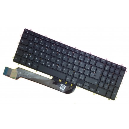 Dell Vostro 5568 Laptop Tastatur, CZ / SK Schwarze, Hintergrundbeleuchtete 