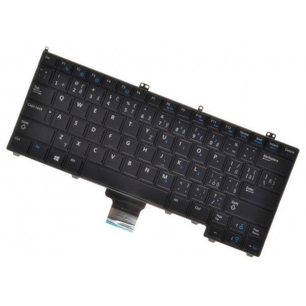 Dell kompatibilní 4380Y Laptop Tastatur, CZ / SK Schwarze, Hintergrundbeleuchtete 