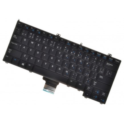 Dell Latitude E7240 Laptop Tastatur, CZ / SK Schwarze, Hintergrundbeleuchtete 