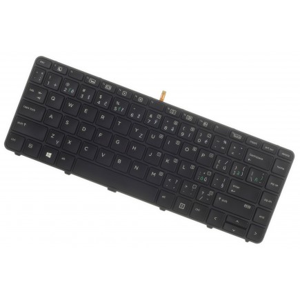 HP ProBook 430 G3 Laptop Tastatur, CZ / SK Schwarze, Hintergrundbeleuchtete 