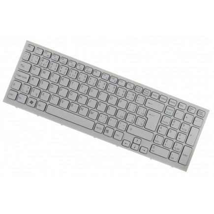 Sony Vaio VPC-EB1J1E Laptop Tastatur, CZ/SK Weiß mit Rahmen