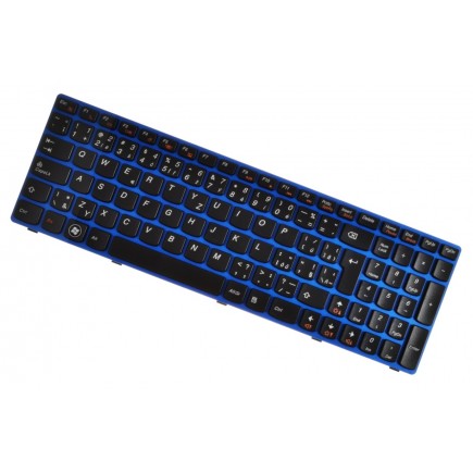IBM Lenovo IdeaPad Z570 Laptop Tastatur, Blauerrahmen CZ/SK