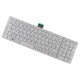 Toshiba Satellite c850-19d Laptop Tastatur, mit Rahmen CZ/SK Weiß
