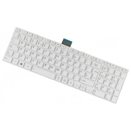 Toshiba Satellite c855-17t Laptop Tastatur, Weiß mit Rahmen UK