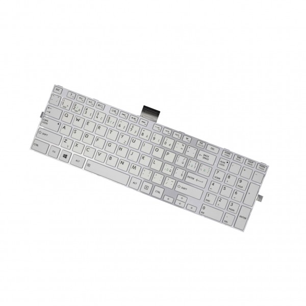 Toshiba Satellite C70D-B-11G (PSCLEE-00F00HGR) Laptop Tastatur weiß, mit Rahmen CZ/SK
