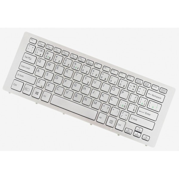 Sony Vaio SVF15 Laptop Tastatur, CZ / SK Silber