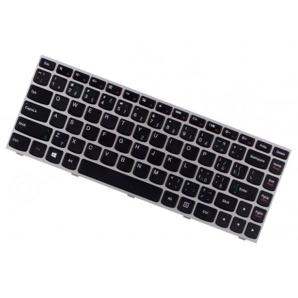 Lenovo Flex 2 14 Laptop Tastatur, CZ / SK Schwarze, Silberrahmen, Hintergrundbeleuchtete 