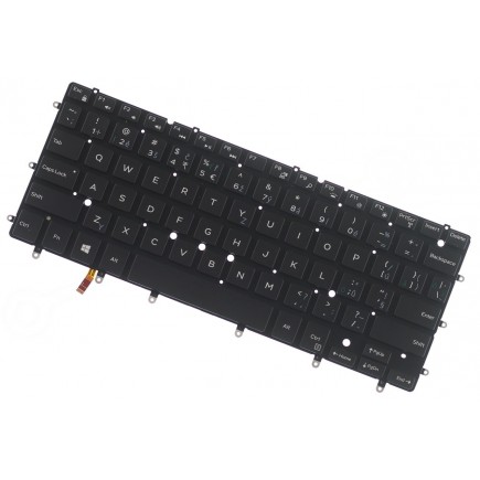 Dell Inspiron 13-7000 (P57G) Laptop Tastatur, tschechisch ohne Rahmen, Hintergrundbeleuchtete 