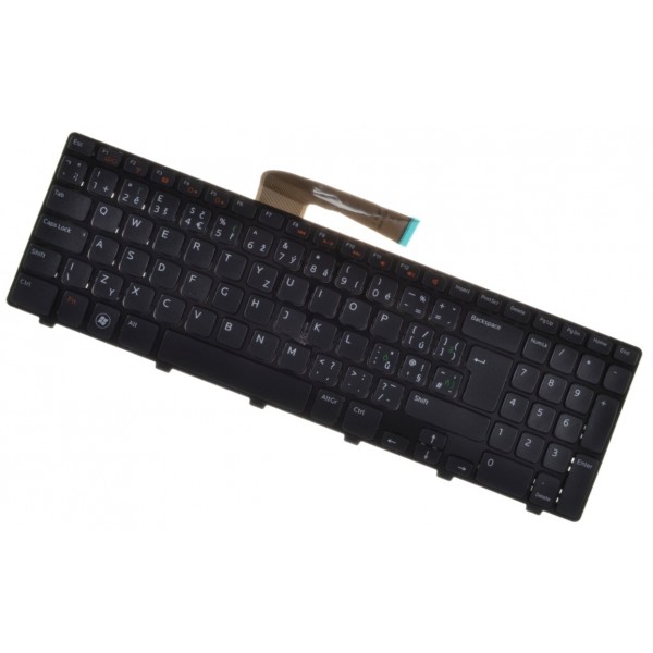 Kompatibilní Dell NPCMH Laptop Tastatur, mit Rahmen, schwarz CZ / SK