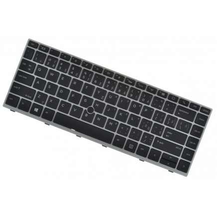 HP EliteBook 745 G5 Laptop Tastatur, CZ / SK Silberner Rahmen, hintergrundbeleuchtete Tastatur, Trackpoint