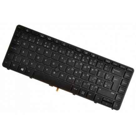 HP ProBook 640 G2 Laptop Tastatur, CZ / SK Schwarze, Hintergrundbeleuchtet, Trackpoint